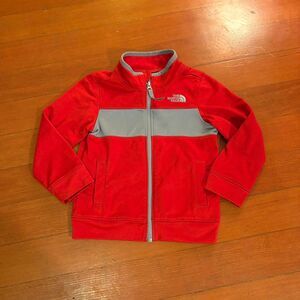 The North Face Toddler Zip-Up Track Jacket in Red. Size 4T.